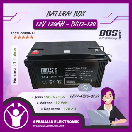 Baterai BOS 12V 120AH - BS12-120