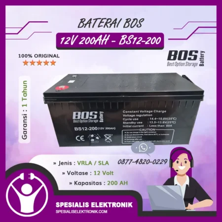 Baterai BOS 12V 200AH - BS12-200