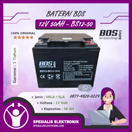 Baterai BOS 12V 50AH - BS12-50