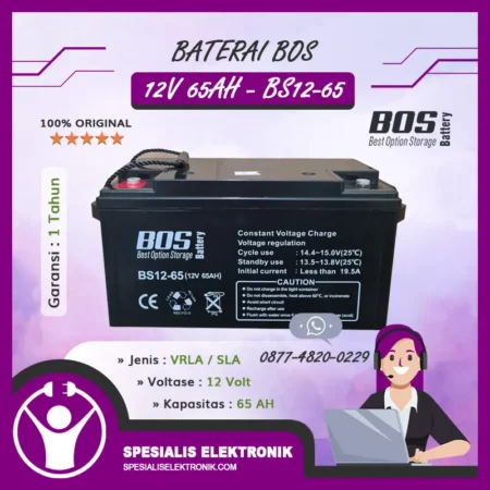 Baterai BOS 12V 65AH - BS12-65