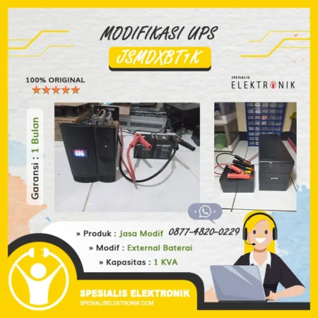 Modifikasi External Baterai UPS 1Kva