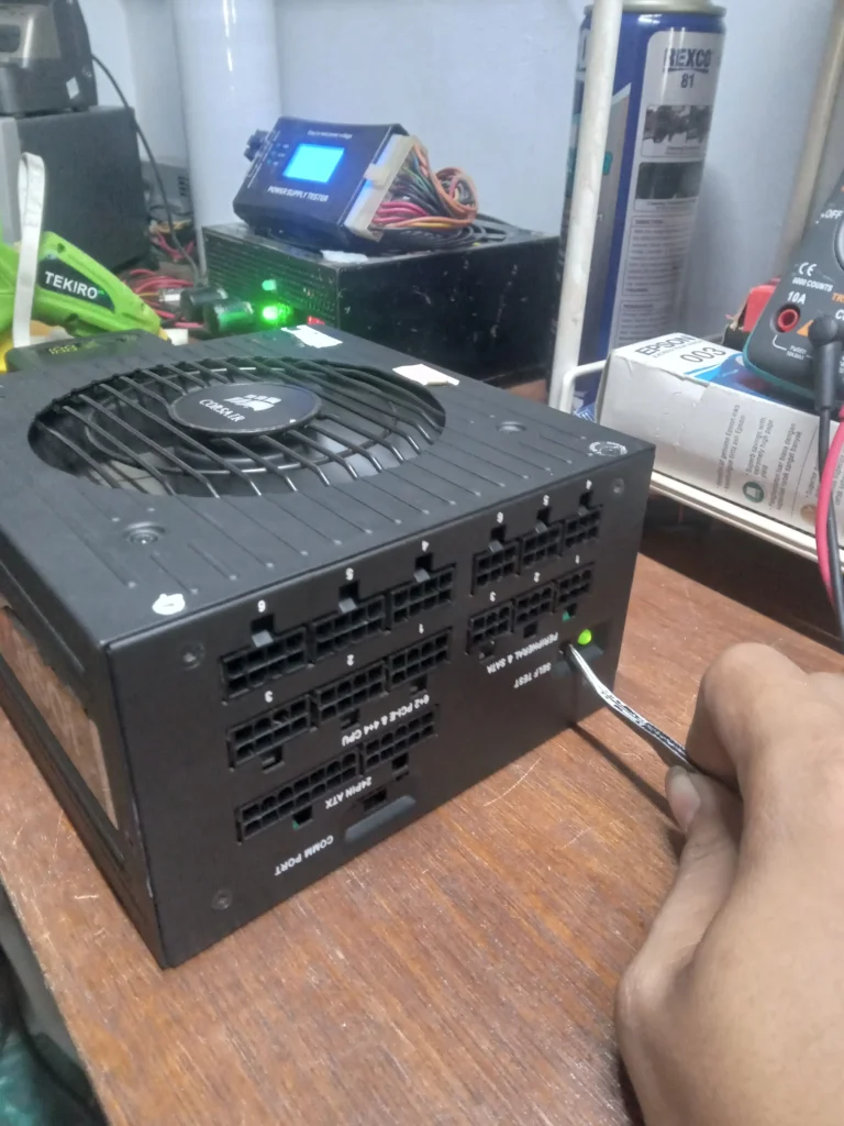 Testing PSU Corsair AX860i Setelah di servis