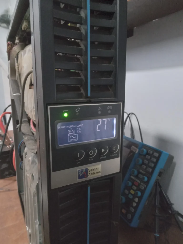 Tegangan Input Servis Charger dan Modif External Battery UPS Vektor Ablerex RS-1000RT