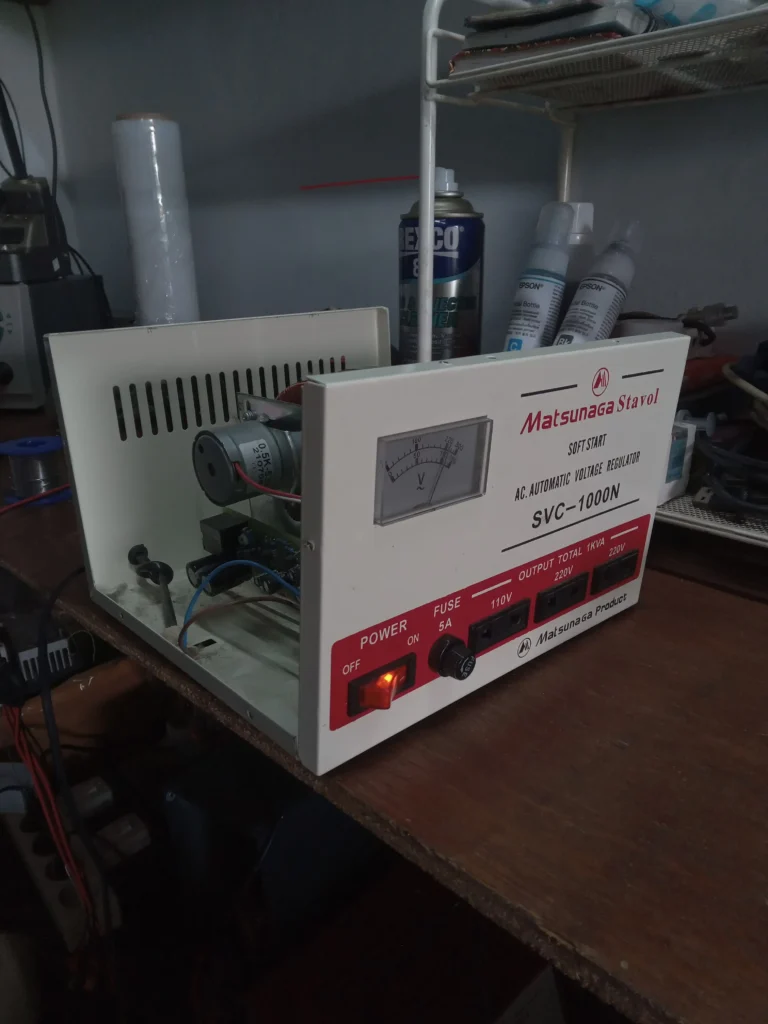 Isi Dalam Mesin Mainboard Stablilizer Matsunaga SVC-1000N