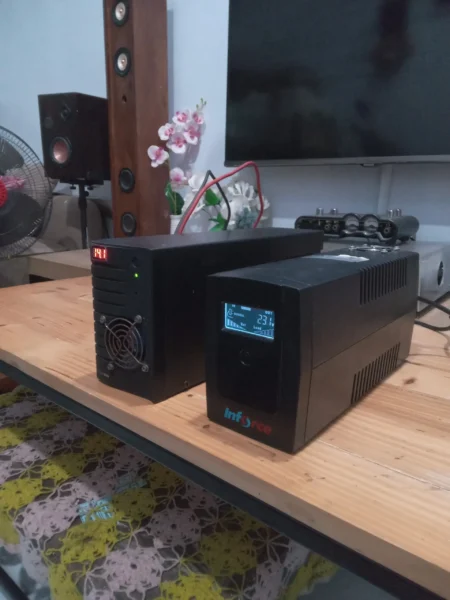 Proses pengetesan running UPS setelah ups di perbaiki