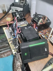 Proses perbaikan UPS APC BX1600MI-MS Fan kipas tidak berputar fan controller