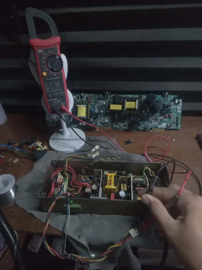 Tegangan setelah service PSU Skynet SNP-Z101