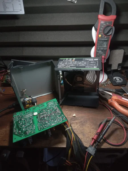 Foto pengetesan PSU Digital Alliance DA Dengen 650W