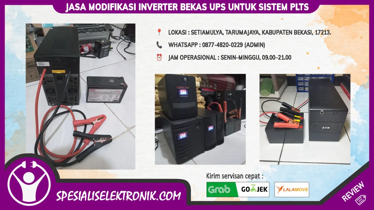 Jasa Modifikasi Inverter Bekas UPS untuk Sistem PLTS copy