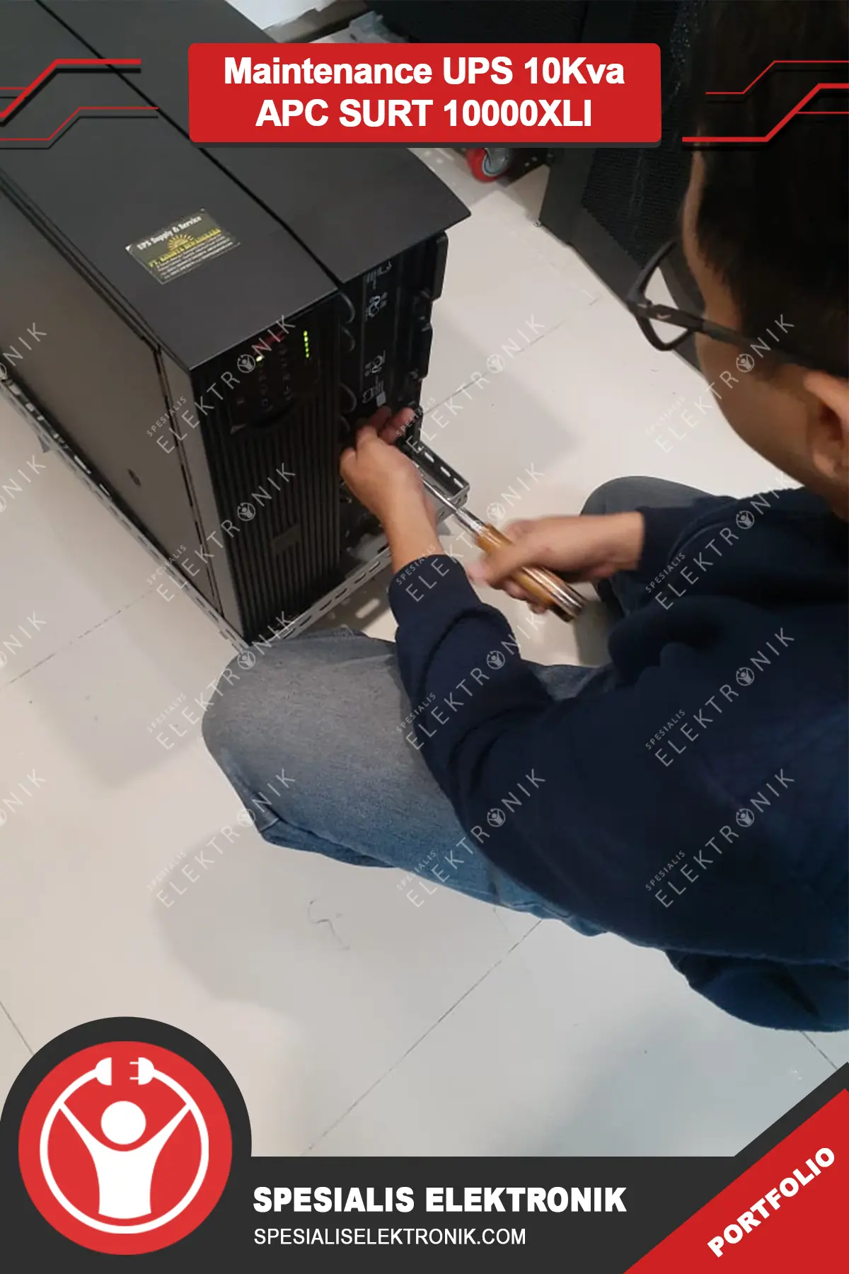 Maintenance UPS 10Kva APC SURT 10000XLI