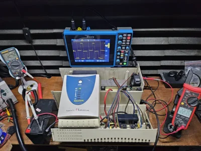 Pengetesan Tes Backup Perbaikan Servis UPS Laplace Phasor 1200