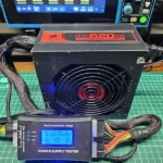 Foto Selesai Perbaikan Servis PSU Corsair HX620W Pengetesan Menggunakan PSU Tester