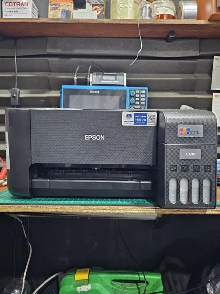 Perbaikan Servis Printer Epson L3210 Tidak bisa tarik kertas, papper jam, led error fault tanda seru merah menyala, tidak bisa print