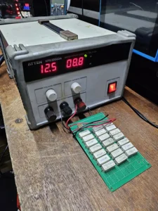 Proses Pengetesan Load Beban Power Supply Setelah Perbaikan Servis PSU ATTEN KPS3050DA