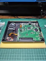 Foto Bagian Dalam Mainboard LCD Proses Servis Perbaikan Fingerprint Fingerspot